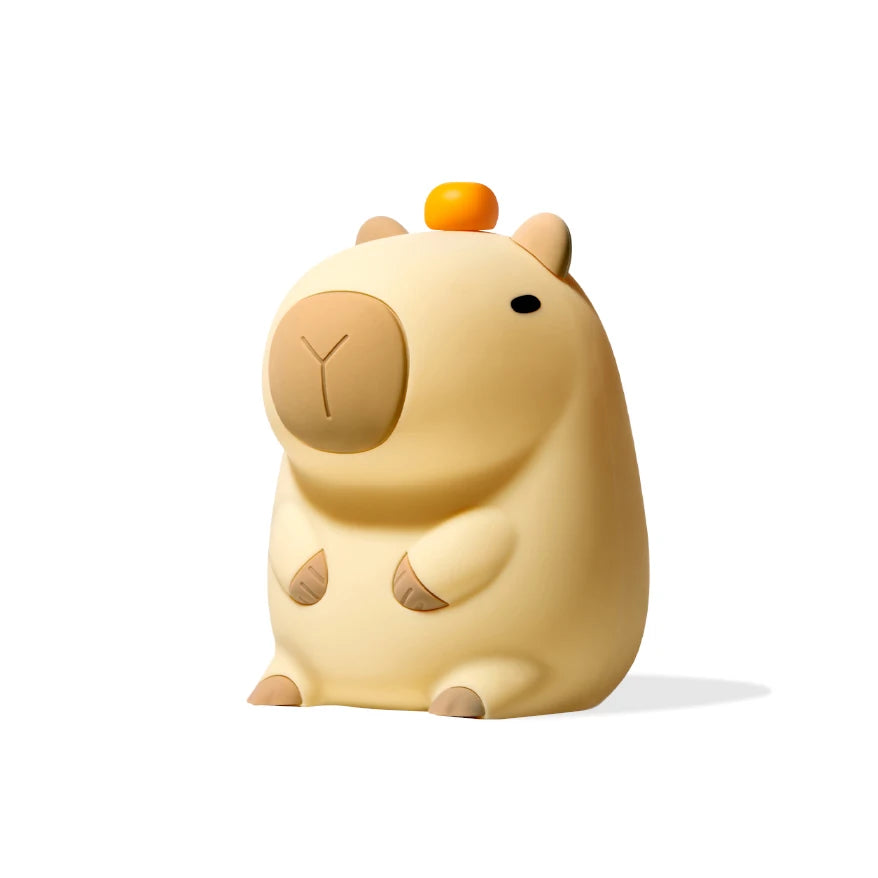 Capybara Night Light - Cute Silicone LED Lamp, USB Rechargeable Wireless Nightlight