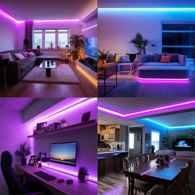 RGB LED Light Strip - Remote Control with Multiple Color Modes
