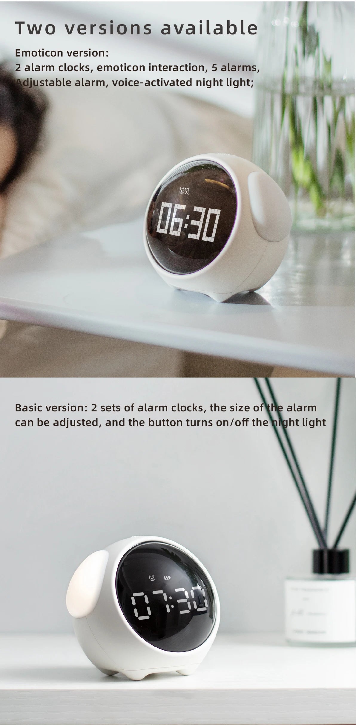 Emoticon Alarm Clock