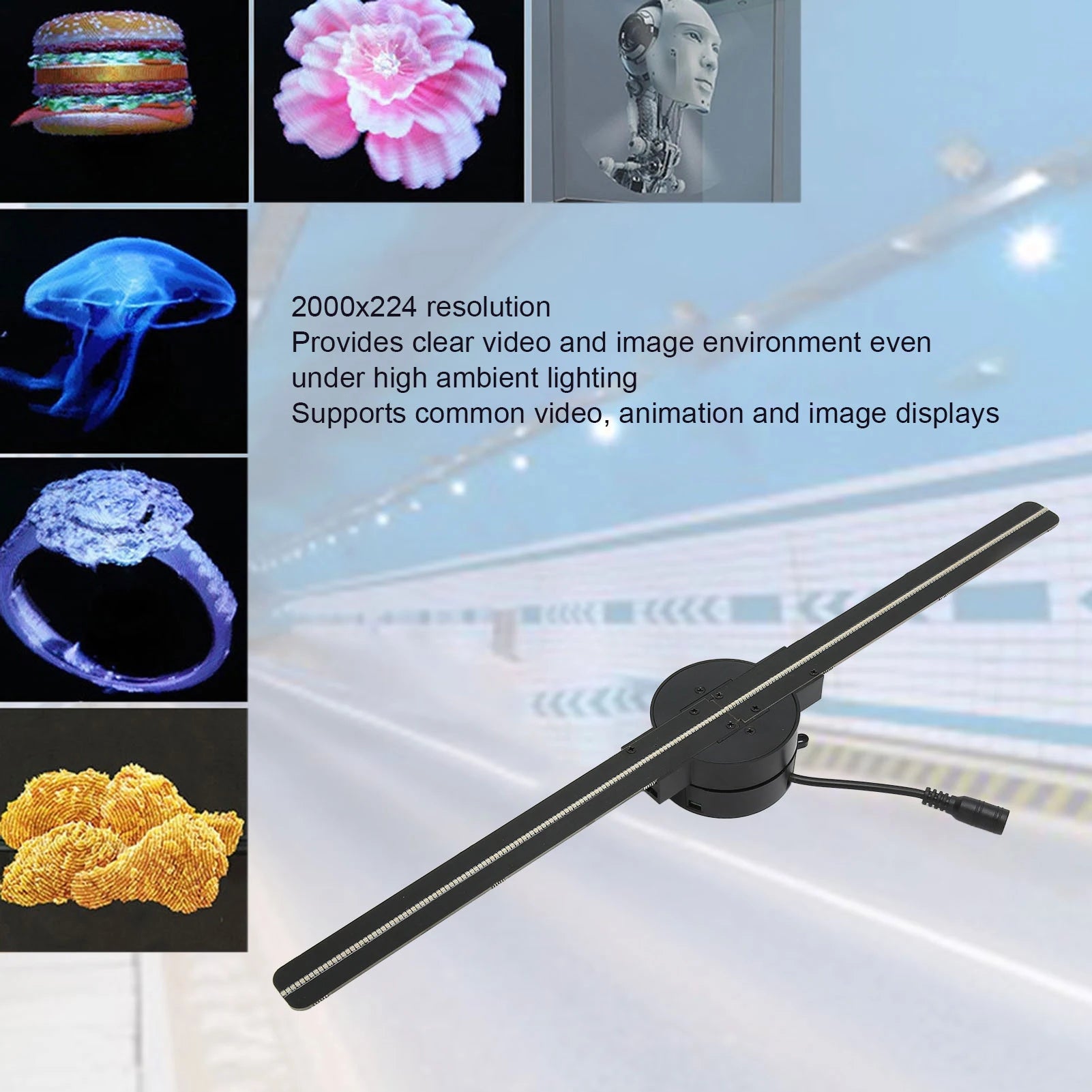 Holographic Projector Fan